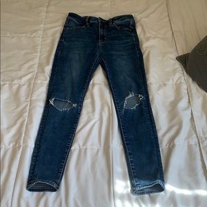Denim skinny jeans